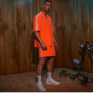 Adidas x Ivy Park Swim Cover-Up Shirt (Mens) Solar Orange Size XL